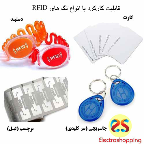 ماژول دربازکن کارتی قابلیت کارکرد با انواع تگ های RFID را دارد