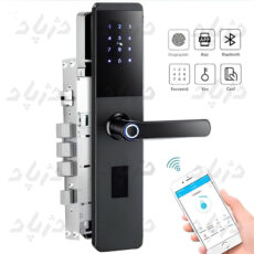 alt="قفل دیجیتال لاک استار درب آپارتمانی اثرانگشتی کارتی"